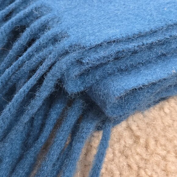 NWOT **TEAL** Cashmere Scarf Large Shawl Wrap - Picture 16 of 16